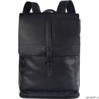 Кожаный рюкзак Orsoro d-425 черный