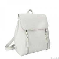 Женский кожаный рюкзак маленький OrsOro ORS-0130 белый