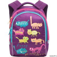 Рюкзак Grizzly Funny Cats Purple Rg-657-4