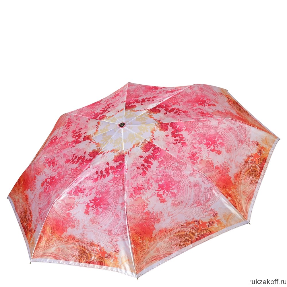 Женский зонт Fabretti S-18101-1 автомат, 3 сложения, сатин розовый