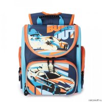 Рюкзак школьный Grizzly RA-970-3 Тёмно-синий/Голубой