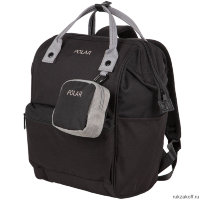 Женская сумка-рюкзак Polar 18234 Чёрный с серым