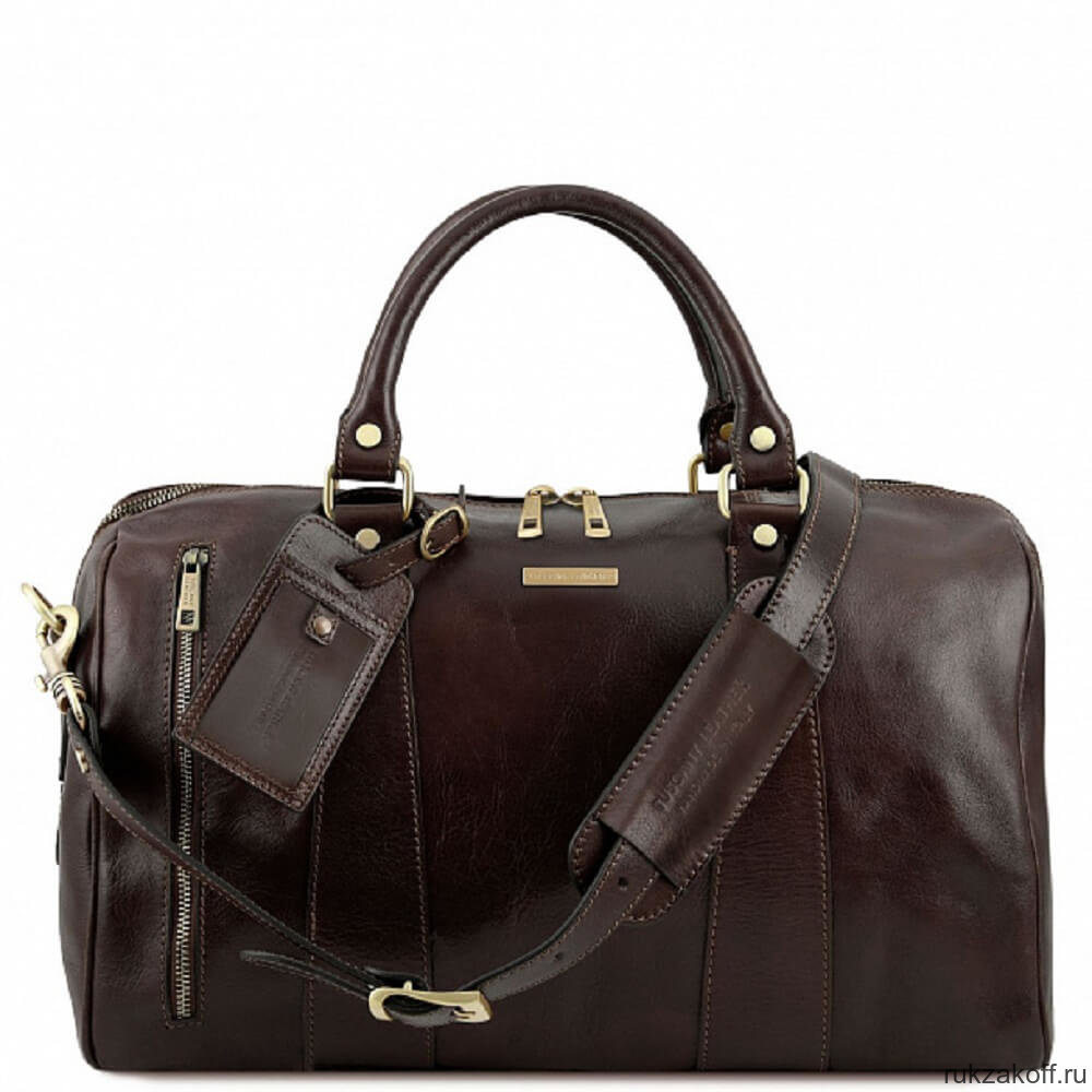 Дорожная сумка Tuscany Leather VOYAGER (даффл малый размер) Темно-коричневый