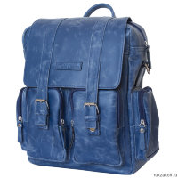 Кожаный рюкзак-сумка Carlo Gattini Fiorentino blue