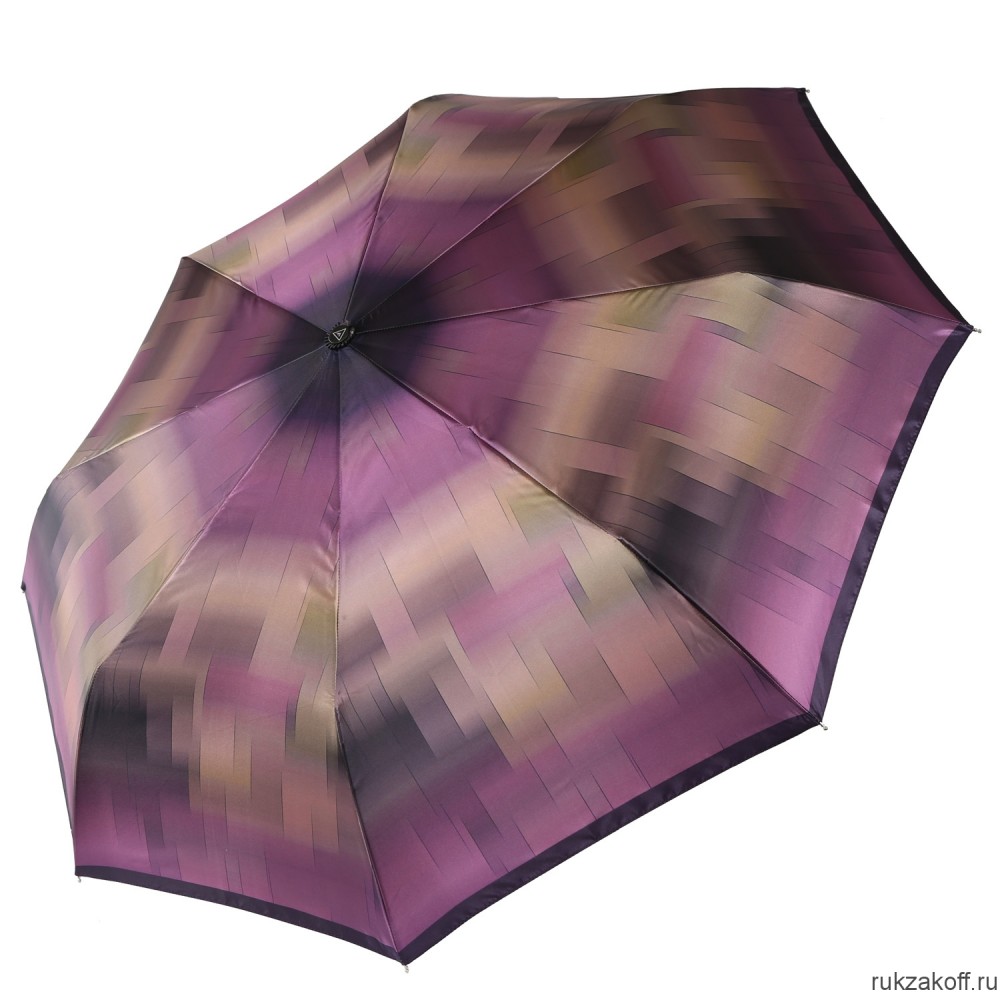 Женский зонт Fabretti UFS0010-10 автомат, 3 сложения, сатин фиолетовый