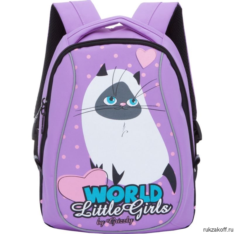 Детский рюкзак Grizzly Cute Cat Purple Rs-764-7