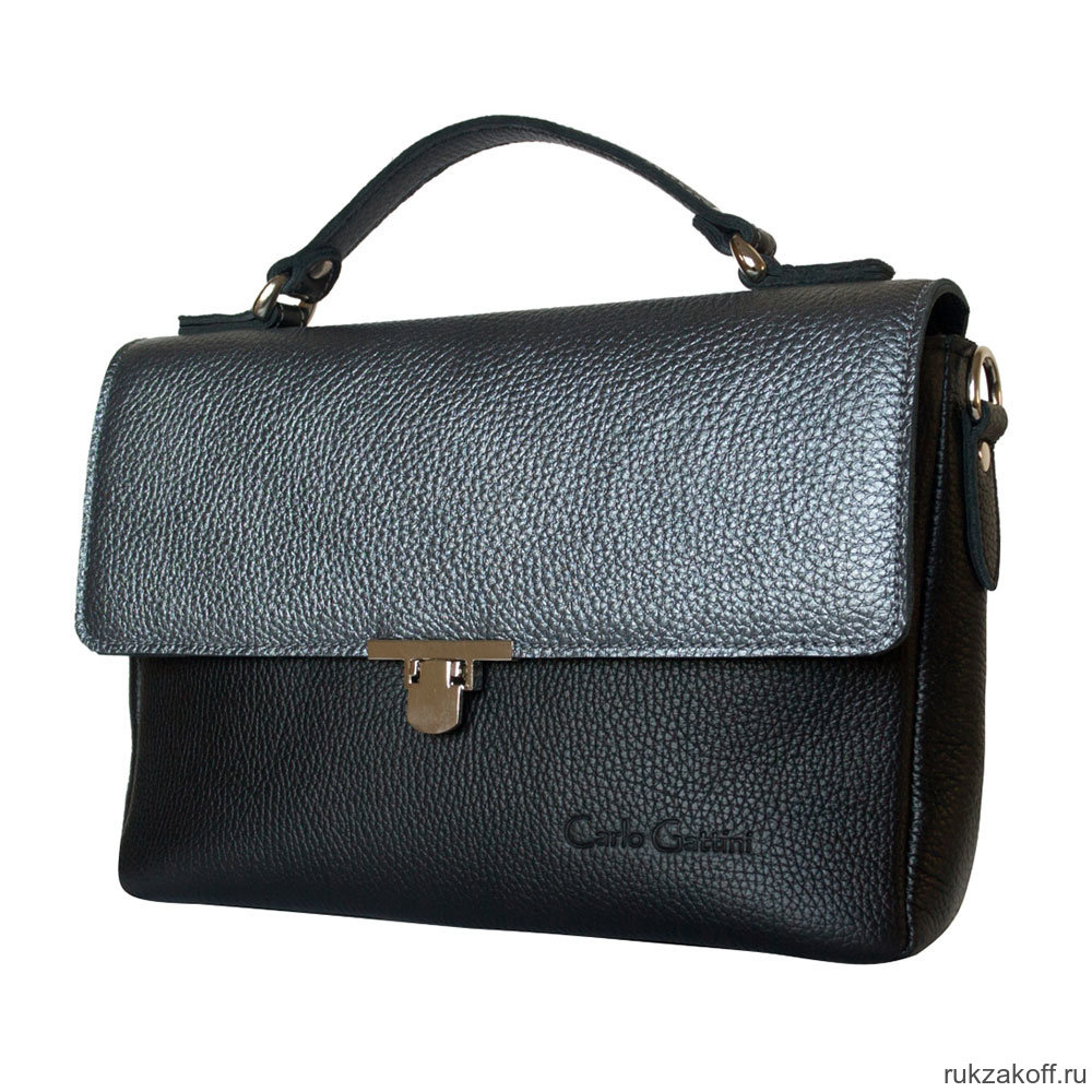 Кожаная женская сумка Carlo Gattini Vallerana black