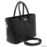 TL Bag - Женская сумка из мягкой кожи (Черный)
