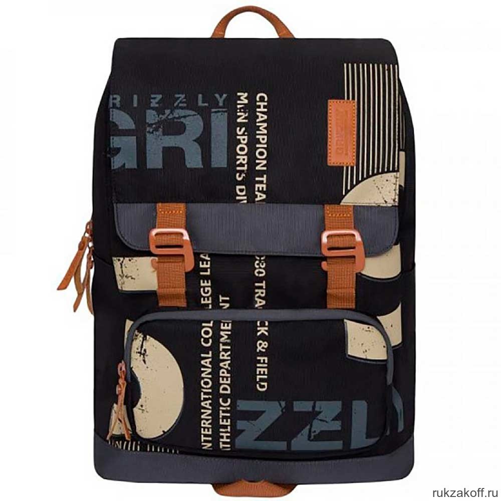Рюкзак Grizzly RU-929-1 Черный/серый