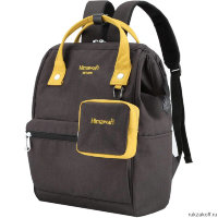 Дорожный женский рюкзак-сумка Himawari HW-H2268 Чёрный/Жёлтый
