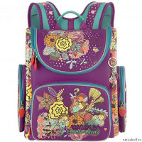 Рюкзак школьный Grizzly RAr-080-4 Фиолетовый/Мята