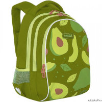 Рюкзак школьный Grizzly RG-168-1 салатовый