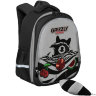 Рюкзак школьный Grizzly RAz-186-7 серый