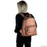 Женский кожаный рюкзак Orsoro d-236 бронза