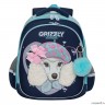 Рюкзак школьный GRIZZLY RAz-286-13 темно синий - мятный