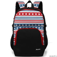 Школьный рюкзак Sun eight SE-APS-5002 Чёрный/белый/красный/синий