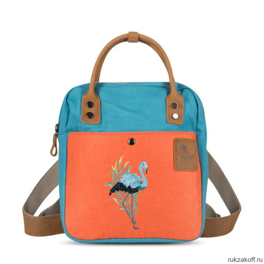 Маленький рюкзак Ginger Bird голубика-папайя
