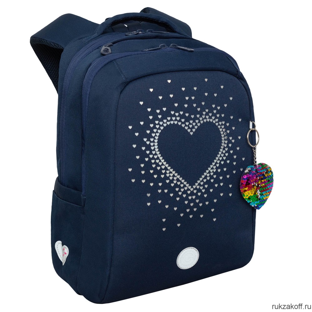 Рюкзак школьный GRIZZLY RG-366-6 синий