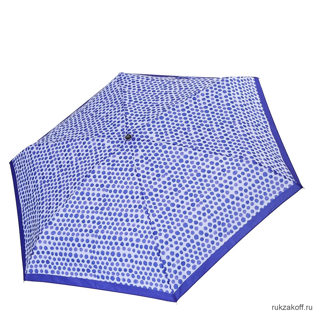 Женский зонт Fabretti MX-18101-7 механический, 5 сложений, эпонж синий