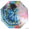 UFLS0033-9 Зонт женский облегченный,  автомат, 3 сложения, сатин голубой