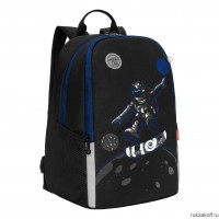 Рюкзак школьный GRIZZLY RB-251-2 черный - синий
