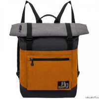 Рюкзак Grizzly RU-814-1 Черный/оранжевый